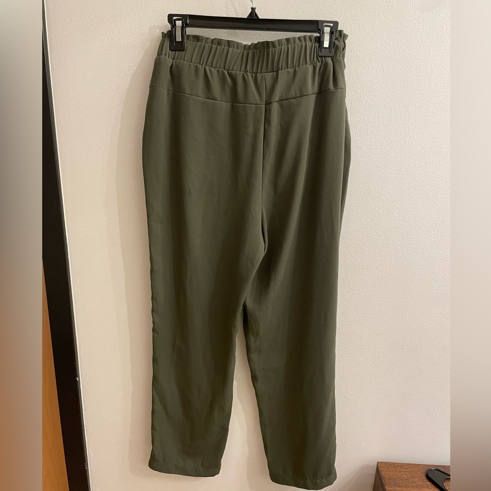 Andeawy green pants stretch